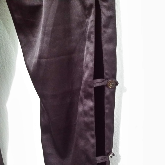 NADYA FIBER CONTENT DARK BURGUNDY FANCY PANTS XS - Picture 7 of 8